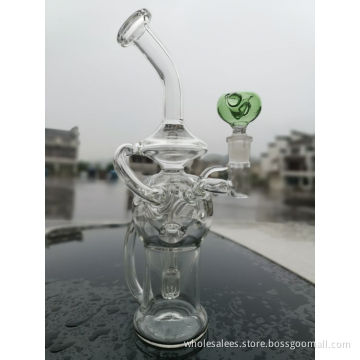 cheechshop Glass Beaker Bong Showerhead Perc Recycler Dab Rig egg Water Pipes Oil Rigs Bubbler Smooth Pipe With Quartz Banger Or Bowl